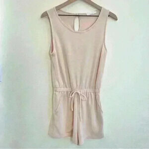 Wasabi + Mint Women’s Light Pink Short Romper Size Small